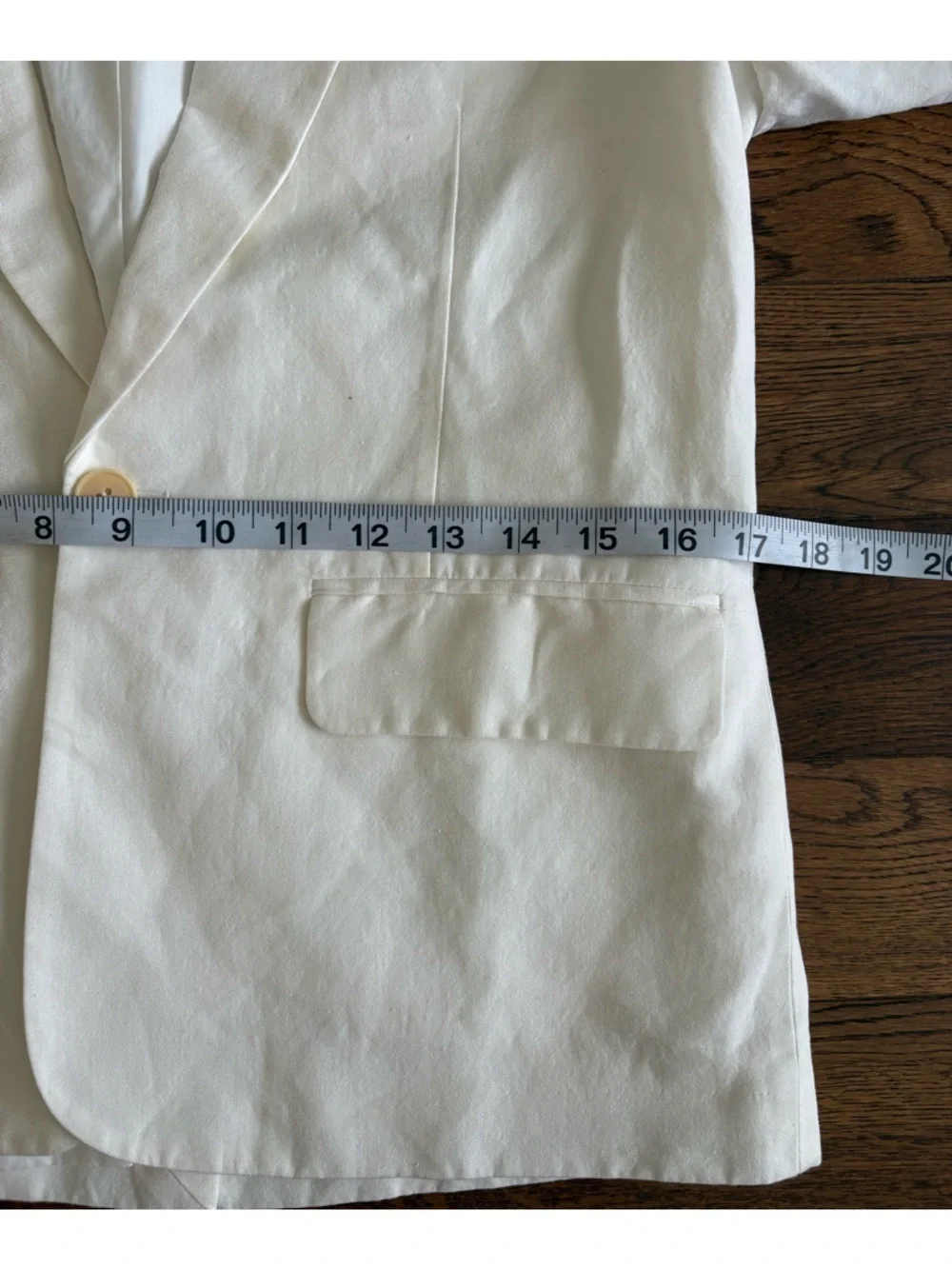 Bonpoint Boys Aristide Linen Blend Suit Jacket In Off White/ Cream Size 14A